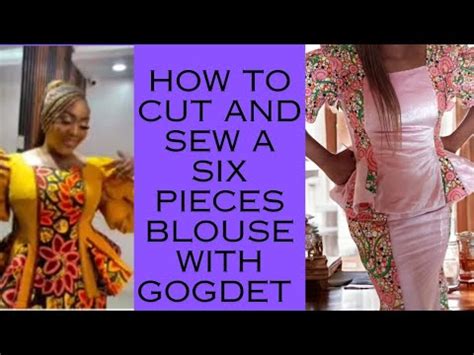 How To Draft Cut And Sew A Six Pieces Blouse With Gogdet Easy