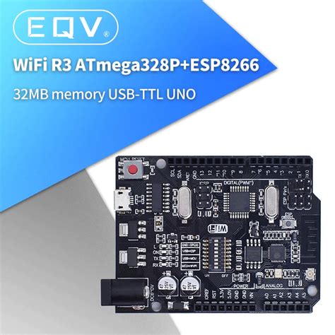 Uno R Wifi Atmega P Esp Mb Memory Usb Ttl Ch G For