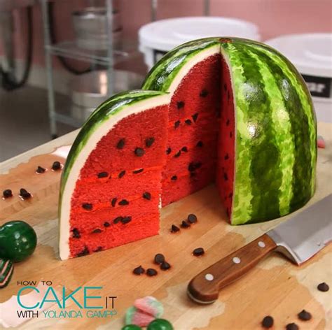 Watermelon Cake - HOW TO CAKE IT