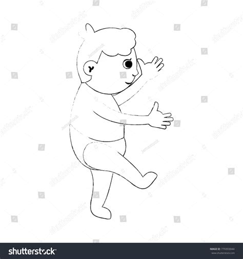 Cute Baby Walking Stock Vector Royalty Free 779393044 Shutterstock