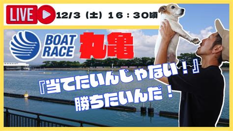 【丸亀競艇ライブ】『当てたいんじゃない！勝ちたいんだ！』マイロの舟券勝負！ボートレース丸亀生配信 5r～12r 競艇・ボートレース Youtube