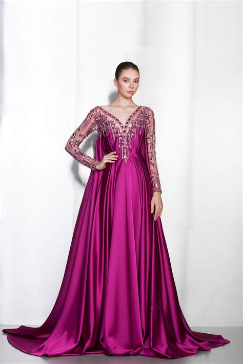 Fuchsia dress - Ziad Nakad