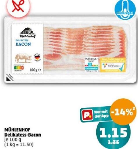 M Hlenhof Delikatess Bacon G Angebot Bei Penny