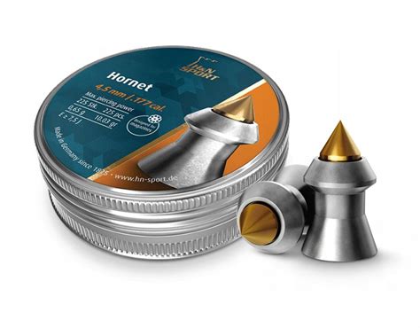H&N Пули для пневматики Hornet 225 шт, медь, серебристый - купить с ...