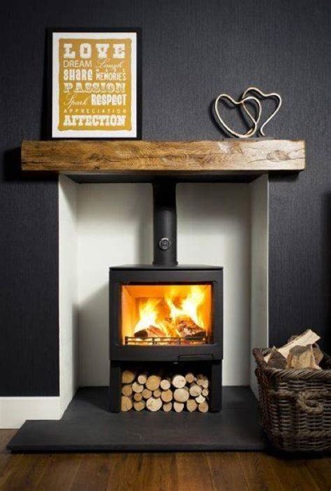 20 Ideas To Decorate Around A Wood Burning Stove