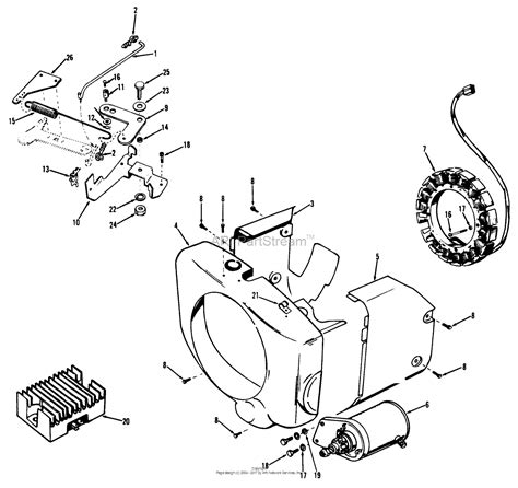 Toro 71 20KS01 D 200 Automatic Tractor 1977 Parts Diagram For D 160