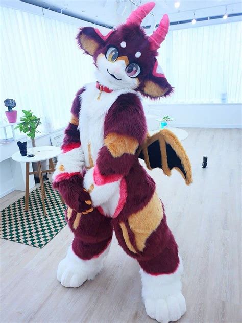 Mua Furrywu Studio Japan Kemono Kawaii Dragon Horn Red Cat Dog Fox