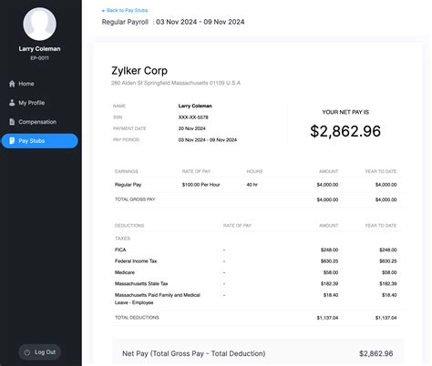 Pay Stubs | Zoho Payroll | Help