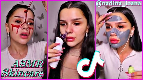 New Asmr Skincare Nadina Ioana 💋💦 The Best Skincare Routine Tiktok