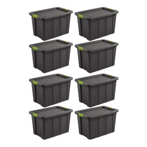 Sterilite Tuff1 Latching 30 Gallon Plastic Storage Tote Container And Lid