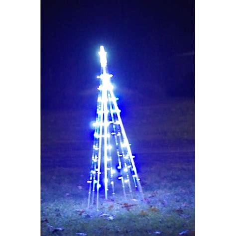 5 Blue White Led Twinkling Show Cone Christmas Tree Outdoor Decor Bed Bath And Beyond 25611430