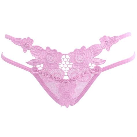 Buy Lady Women Sexy Lace V String Briefs Panties Thongs G String Lingerie Underwear At