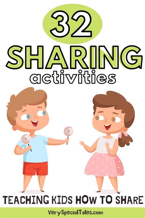 32 Fun Sharing Activities for Kids (+ Sharing Challenge PDF) | Preschool social skills, Social ...