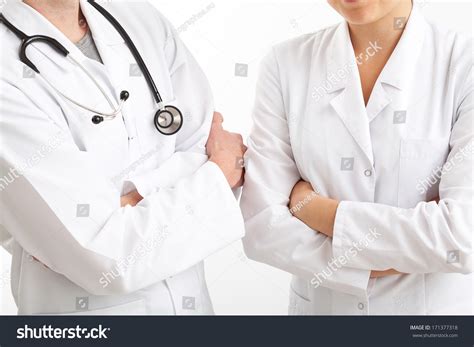 Medical Team Dressed Uniforms On White Stock Photo 171377318 Shutterstock