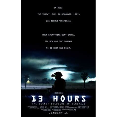 13 Hours: The Secret Soldiers of Benghazi Movie Poster #3 - Internet ...