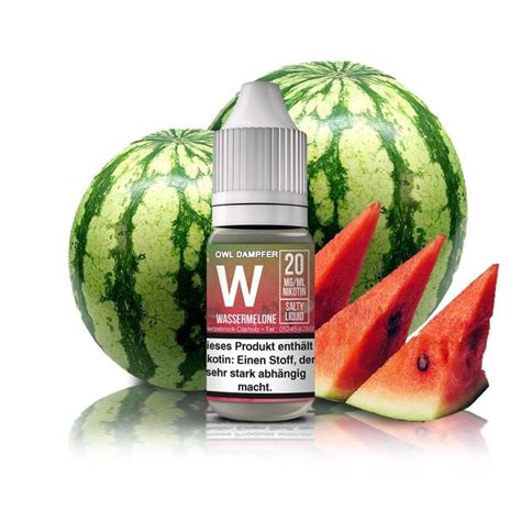 Owl Nikotinsalz Liquid W 20 Mg 10 Ml Wassermelone 3 99