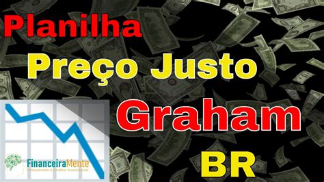 Grátis Planilha de cálculo do preço justo de Graham adaptada para o