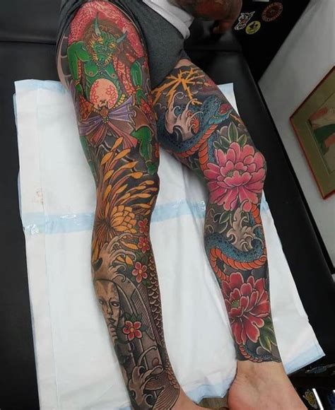 Japanese BodySuits On Instagram Stunning Full Legs Sleeve Work Done