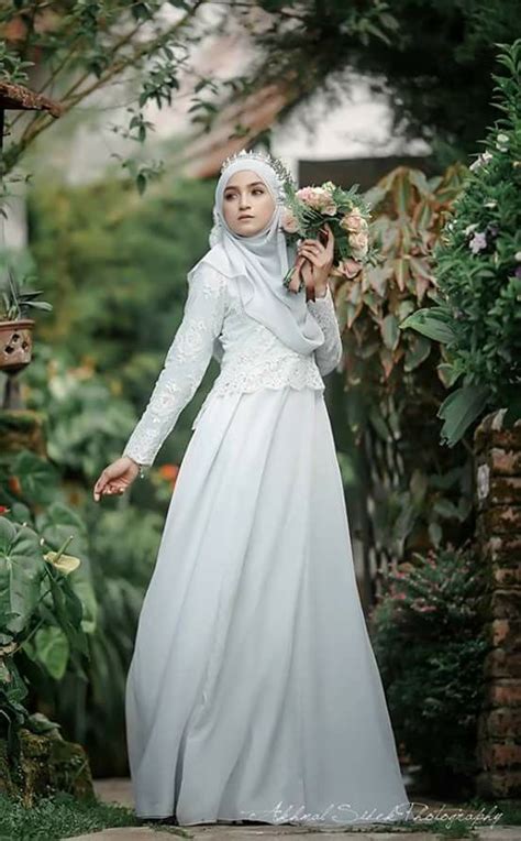 Pin Di Hijab Bride Muslim Wedding Dress