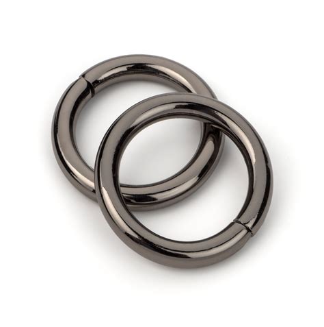 30pcs 5 8 Metal O Rings Non Welded Black Nickel Free Etsy