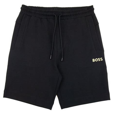 Hugo Boss Headlo 1 Embroidered Logo Shorts Black 001 Onu