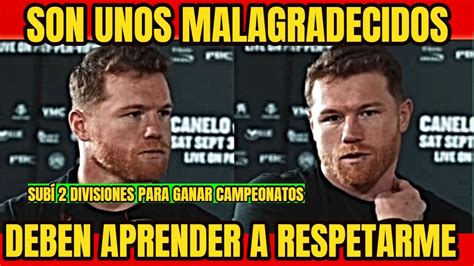 CANELO ÁLVAREZ EXPLOTA PREVIO A SU PELEA CON JERMELL CHARLO Y LE MANDA