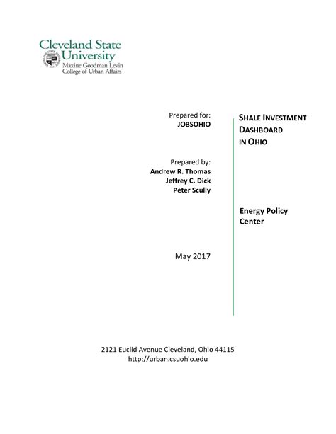 Solution Shale Investment Dashboard In Ohio Studypool