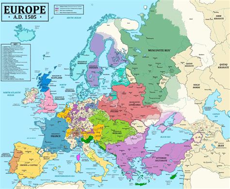 Political map of Europe at the beginning of the... - Maps on the Web