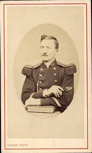 Cdv Franz Sischer Soldat Dritte Republik Uniform Regt Nr