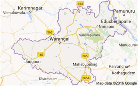 Mandals in Warangal district, Andhra Pradesh - Census India