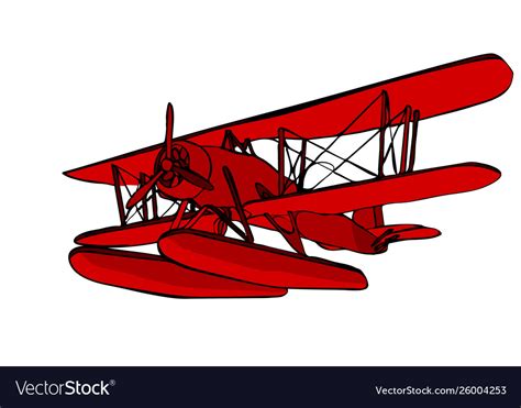 Water plane Royalty Free Vector Image - VectorStock