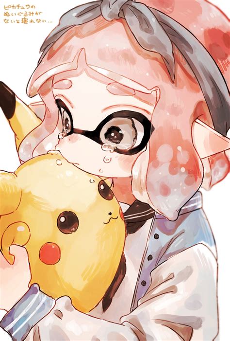 Pikachu Inkling Player Character And Inkling Girl Pokemon And 1 More