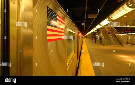 New York Subway station - NEW YORK, USA - FEBRUARY 14, 2023 Stock Photo ...