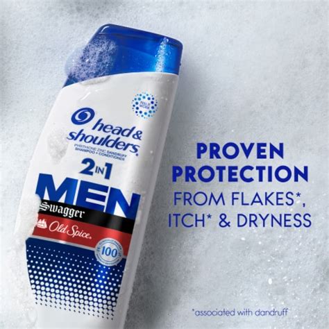 Head And Shoulders Old Spice Swagger Mens 2 In 1 Dandruff Shampoo And