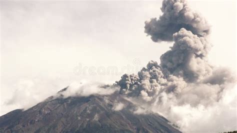 Cotopaxi Volcano Crater During Eruption Stock Video Video Of Erupt