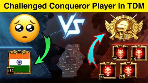 Conqueror Player Challenged By Me For 1vs3 TDM Samsung A3 A5 A6 A7