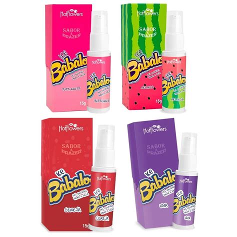 Gel Lubrificante Ice Babaloo Hotflowers Vibra e Gela Vibrador Líquido Aromático Beijável g Hot