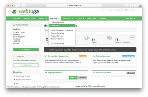 Webtuga Configurar Registos Dns No Seu Dom Nio