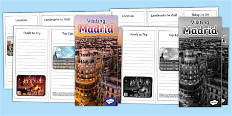 Visiting Madrid Leaflet Template Teacher Made Twinkl