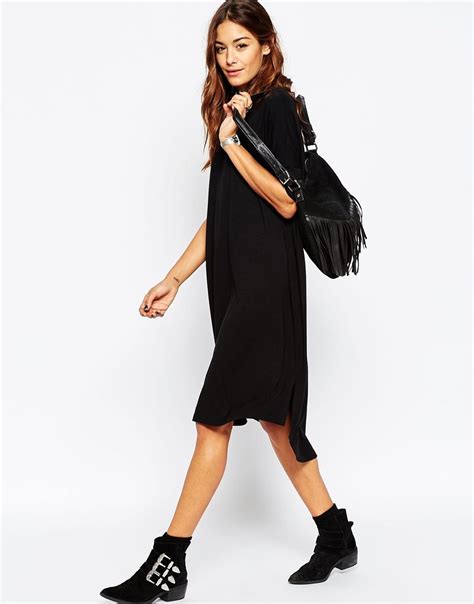 Image 4 Of Asos Oversize T Shirt Dress With Curved Hem Latest Fashion