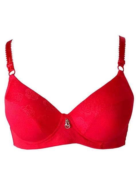 Buy Modernform International Red Coloured Bra P0049 Online Zalora