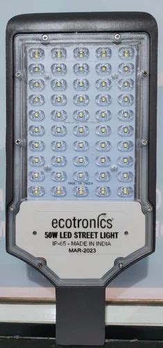 Cool White ISI 50W Ecotronics LED Street Light Aluminium At Rs 750