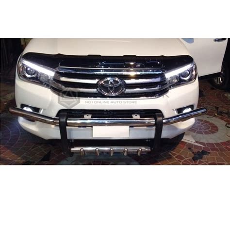 Toyota Hilux Revo Front Grill Stainless Steel Guard 2016 2019