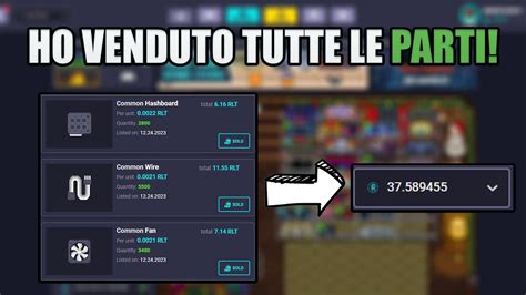 HO VENDUTO TUTTE LE MIE PARTI DI MINER Perchè ROLLERCOIN ITA YouTube