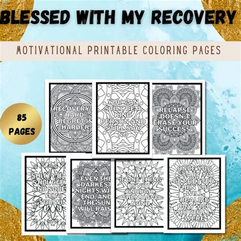 Recovery Coloring Pages Etsy