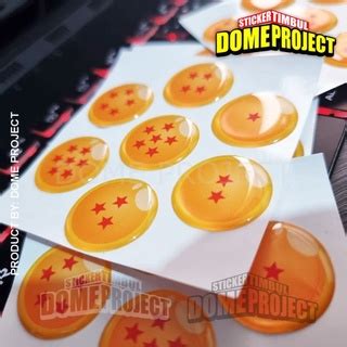 Jual Stiker Timbul Balls Dragon Ball Set Premium Grade Shopee Indonesia