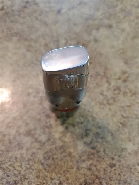 RARE Vintage Novelty Nude Topless Bikini Girl Light Up Cigarette Lighter WORKS EBay