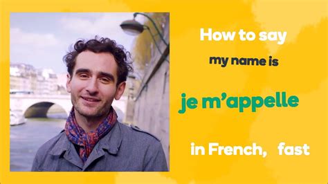 How To Say My Name Is In French Learn French Fast With Memrise Youtube