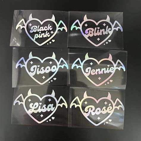 BLACKPINK VINYL DECAL LIGHT STICK STICKER Waterproof Member Name