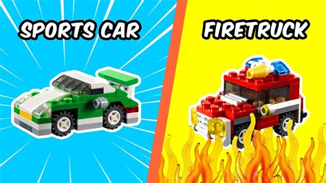 10 Lego Mini Vehicles How To Build Tutorial Cars Planes Trucks